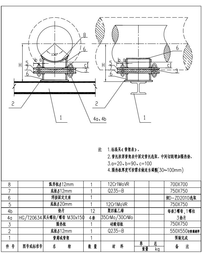 專(zhuān)有技術(shù)推介：一種用于空分裝置高壓蒸汽的絕熱固定約束架（中國天辰工程有限公司）